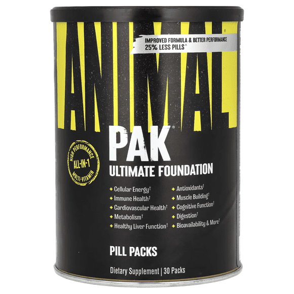UNIVERSAL ANIMAL PAK 30 PACKS