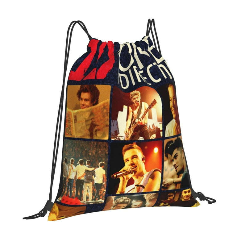 One direction Drawstring Backpack Sport Gym Bag For Yoga Swimming