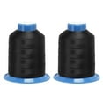 thumbnail image 7 of Uxcell 1968 Yards 150D/0.25mm Extra Strong Bonded Polyester Threads (Dark Black, 2 Pack), 7 of 7