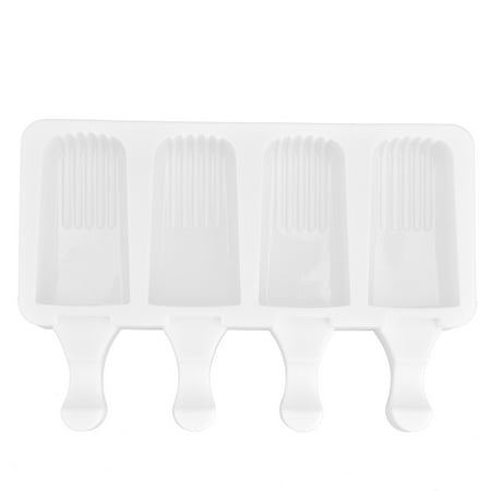 

Multi Grid Silicone Ice Bar Mold Heat Resistant Ice Cream Making Mold Kitchen DIY Tool(4Grid Fringed )