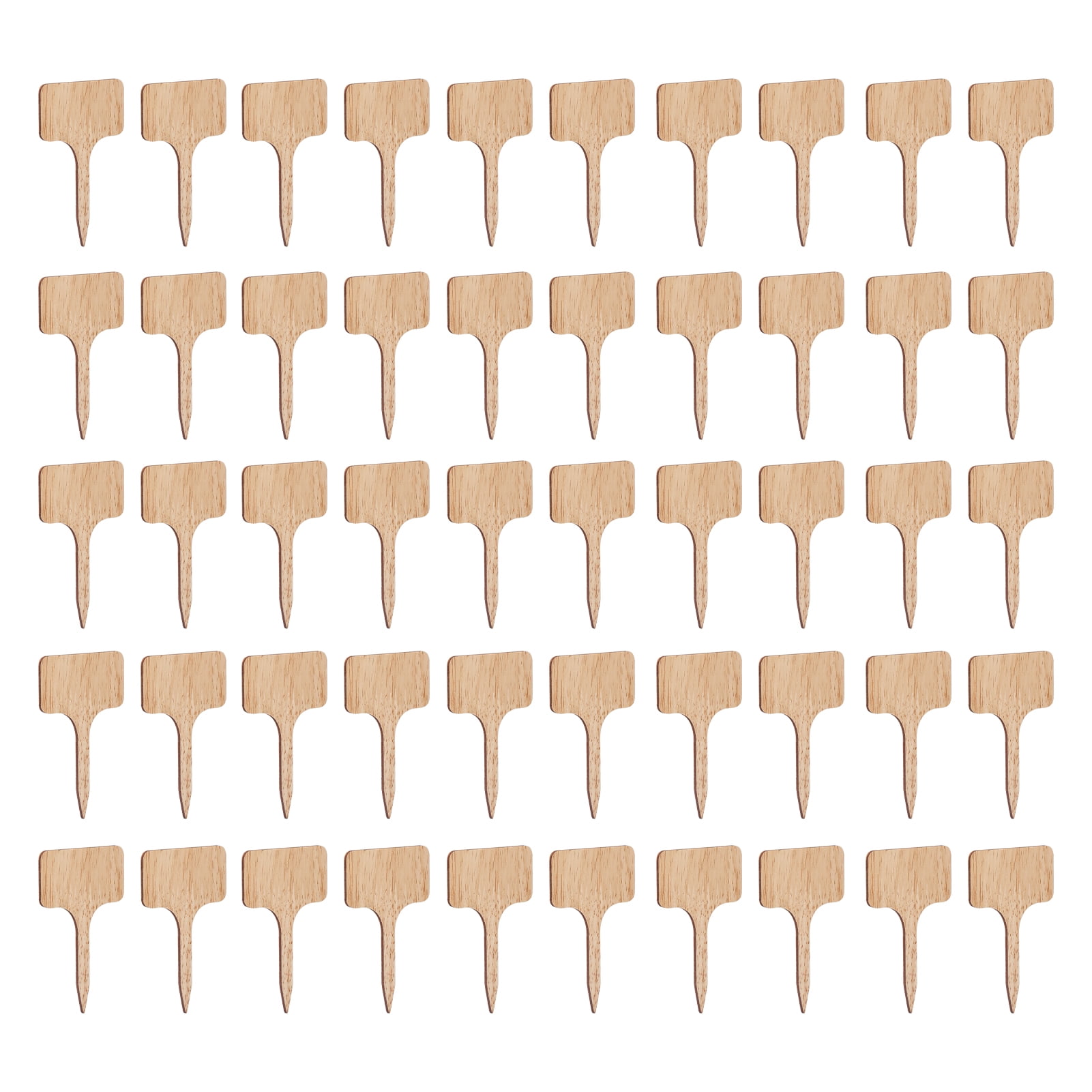 T Type Wooden Plant Labels, Consistent Bamboo Plant Labels For
