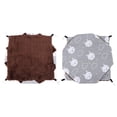thumbnail image 4 of Soft Warm Pet Hamster Hammock Hanging Bed Pet Blanket for Small Animals(Gray Rabbit L), 4 of 9