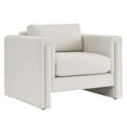 thumbnail image 2 of Modway Visible Upholstered Modern Boucle Fabric Armchair in Ivory, 2 of 9