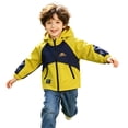 thumbnail image 2 of Mifsaly Boys Windbreaker Jacket Zip Up Hooded Jackets Color Block Windproof Lightweight Outerwear with Zipper Pockets for Fall Outdoor, 2 of 6