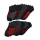 thumbnail image 1 of 10-20 Pares de Calcetines Deportivos Básicos Ecko de Secado Rápido para Hombre 10-13 (Negro/rojo, 10), 1 of 2