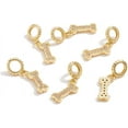 thumbnail image 4 of 1box 6PCS 18K Gold Plated Dog Bone Pendant with AAA Cubic Zirconia for DIY Necklace Bracelet Jewelry Findings 13.5x6x6mm, 4 of 7