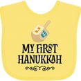 thumbnail image 3 of Inktastic My 1st Hanukkah Dreidel Boys or Girls Baby Bib, 3 of 4