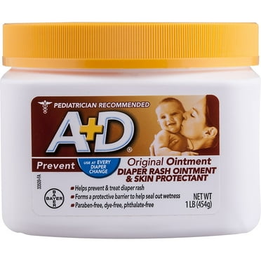 A D Original Ointment Jar, 1 Pound, It can be used at every diaper change to help prevent diaper rash By AD
