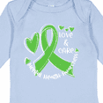 thumbnail image 4 of Inktastic Love and Care Mental Health Awareness Green Ribbon Boys or Girls Long Sleeve Baby Bodysuit, 4 of 5