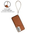 thumbnail image 6 of Elehold Lanyard Wallet Case for Samsung Galaxy A53 5G 6.2 Inch Max Premium vegan leather with Wrist Strap,Shockproof Magnetic Buckle Flip Kickstand Credit Card Slots Anti-Scratch Protective Case,Brown, 6 of 6