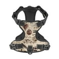 thumbnail image 4 of Picia Abstract Coffee Pattern With Letters No-Pull Dog Harness Reflective Front Clip Vest with Handle,Step-in Air Dog Harness,Adjustable 2 Metal Rings 4 Buckles,Easy to Put on & Take Off Medium, 4 of 9