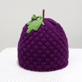 thumbnail image 7 of Jiibva Y2k Beanie for Women Grape Crochet Hats Demon Beanies Cute Hat Grunge Emo Slouchy Warm Knitted Hats, 7 of 7