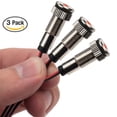 thumbnail image 3 of 3 Pack of PLUG-N-PLAY Instrument Cluster LED Indicator Light Dash Bulbs (Silver Bezel, Red LED), 3 of 3