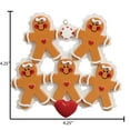 thumbnail image 6 of Personalized Gingerbread Family of 5 Christmas Ornament 2024 - Gingerbread Christmas Decorations, 6 of 10