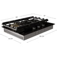 thumbnail image 4 of FOTILE Tri-Ring Series GLG30301 30 Inch Pro Gas Cooktop with 37K total BTU on 4 Burners, 4 of 5