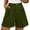 #01 Army Green 【Mix & Match: Stock Up on Your Favorite Colors】, variant on Women's High Waisted Pleated Dress Shorts, Comfortable Business Casual Wide Leg Tailored Short Pants with Pockets, Flattering Tummy Control Smoothing Fit, Soft Stretch Woven