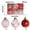 Red, variant on Kbndieu Silver Christmas Ornaments 6Pcs 3.14" Christmas Tree Balls Decorations Ornaments Set Shatterproof Plastic Christmas Decor Hanging Baubles for Xmas Tree Home Party