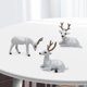 thumbnail image 5 of Figuras de ciervos en miniatura Adorno de ciervo Artesanía Modelo animal para la decoración del estante del gabinete del hogar BLESIY Figuras de ciervos, 5 of 8