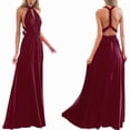 thumbnail image 4 of Robe Maxi Transformable pour Demoiselle d'Honneur Multi-Usage Robe de Soirée Formelle Robes Longues de Mariage Rouge Vin L, 4 of 4