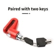 thumbnail image 3 of AOOOWER Motorcycle Bike AntiTheft Wheel Disc Brakes Lock, Safety Disc Wheel Lock with Key, Mountain Bicycles Brakes Padlock, 3 of 12