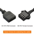 thumbnail image 4 of Uxcell ARGB Splitter 12V 4Pin to SM 4Pin Female Extension Cable Adapter Connector Addressable for PC Fan 1 to 4 Style, 4 of 5