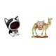 thumbnail image 1 of Estatua de gato, cuenco para llaves, figura decorativa, figura de camello, figura de escritorio, material de resina, adecuado para regalar, decoración, 1 of 8