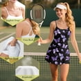 thumbnail image 6 of Yuyamidu Purple Butterfly Womens Tennis Dress Casual Athletic Outfit Built in Shorts with Pocket Two Piece Summer Clothes Lightweight Golf Dresses for Women Size XS, 6 of 7