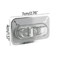 thumbnail image 2 of Vikakiooze 2023 Home Storage and Organization 4Pc Data Cable Wire Cable Manager Punch-free Network Cable Routing Mobile Phone Cable Storage Holder, 2 of 2