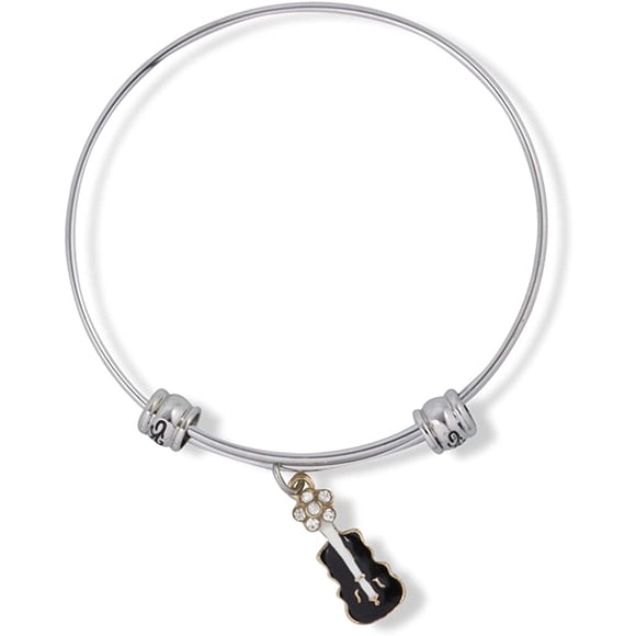 Emerald Park Jewelry Bass Cello Musical Instrument Fancy Charm Bangle (alloy, ConsumerAudience)