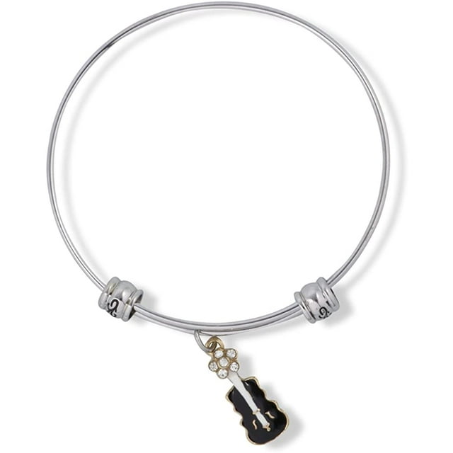 Emerald Park Jewelry Bass Cello Musical Instrument Fancy Charm Bangle (alloy, ConsumerAudience)
