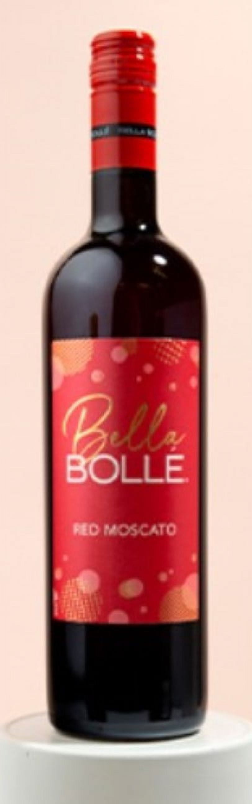 Bella Bolle Red Moscato Red Wine, 750ml Glass Bottle, 25.4 fl oz