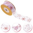 thumbnail image 3 of 1 Roll of Christmas Ribbons Snowflake Patterns Decorative Ribbons DIY Xmas Gift Box Banquet Ribbons, 3 of 7