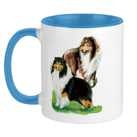 

CafePress - Sheltie Paintings Mug - Ceramic Coffee Tea Novelty Mug Cup 11 oz