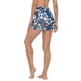 thumbnail image 3 of HDE Women's Mesh Mini Skirt Sheer Swimsuit Cover Up Blue Aloha L, 3 of 6