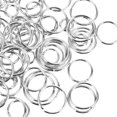 thumbnail image 3 of OULII 1200Pcs Silver Iron Multipurpose Jump Rings For Diy Jewelry Components Crafters, 3 of 4