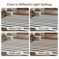 thumbnail image 7 of ODIKA Striped Boho With Pinstripe Accents And Ticking Stripe Bands Stain Resistant Low Profile for Dorm Room, Small Living Apartment, 7 of 7
