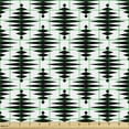 thumbnail image 2 of Abstract Fabric by the Yard, Continuous Geometric Ornament Rhombus Monochrome Simplistic Illustration, Upholstery Fabric for Dining Chairs Home Decor Accents, Dimgray and White by Ambesonne, 2 of 5