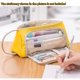 thumbnail image 2 of Estuche para lápices de gran capacidad, bolsa para lápices, bolsa de mano para bolígrafos, bolsa portátil para cosméticos, para oficina, escuela, adolescentes, niñas y niños (amarillo), 2 of 4