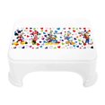 thumbnail image 2 of Bath Stool For Bathroom, Disney Team Mickey Stool For Bathing, Plastic, Lightweight, Versatile & Comfortable Design (White) Pack Of 3, 2 of 4