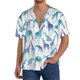 thumbnail image 1 of Balery Cool Giraffe Camisa Casual de Manga Corta con Botones para Hombre, Texturizada, Estilo Cubano, para Playa, Verano-Small, 1 of 5