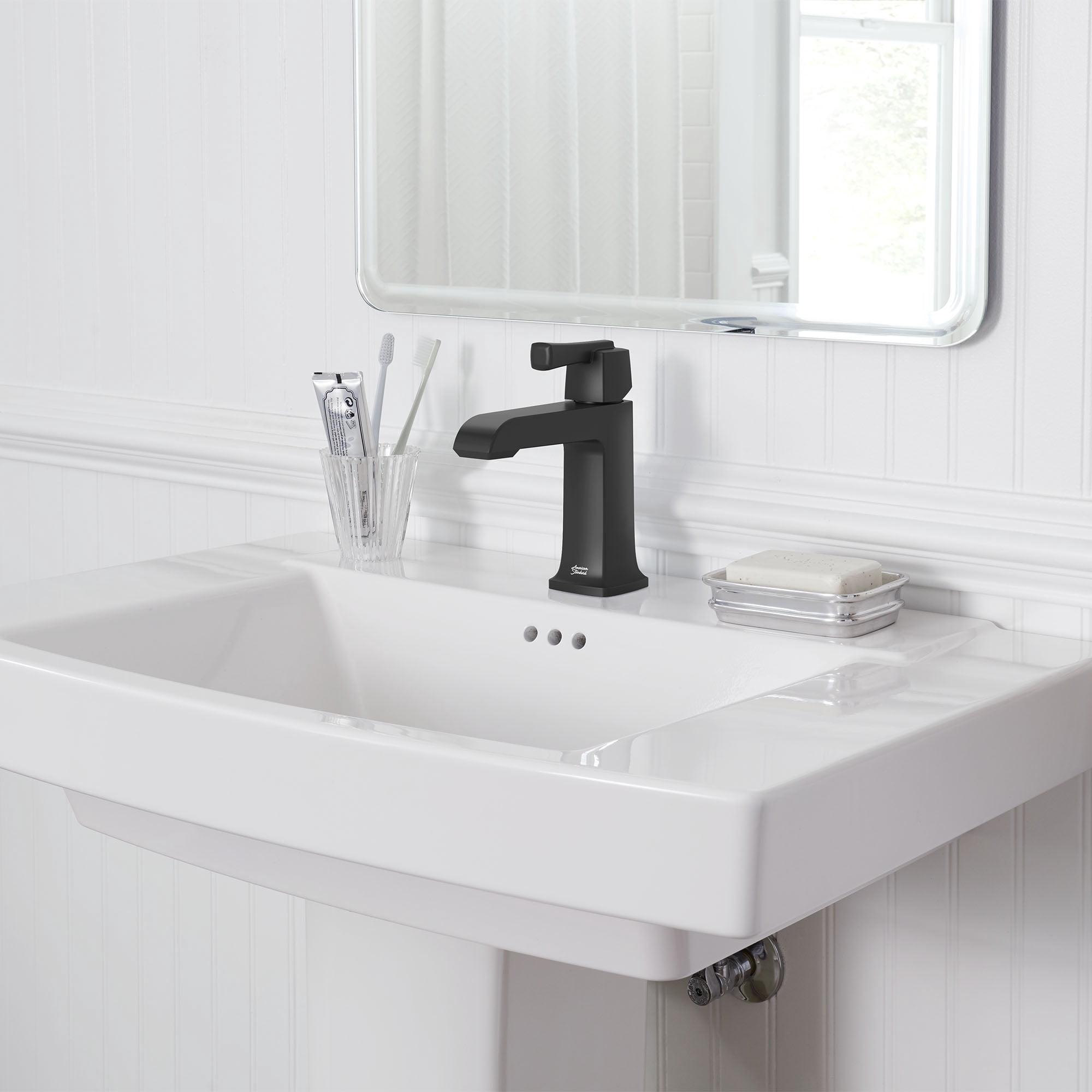 American Standard 7353101.GN0 Townsend 1.2 GPM Single Hole Bathroom Faucet - Brushed Cool