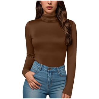 No Boundaries Seamless High Neck Bodysuit with Long Sleeves