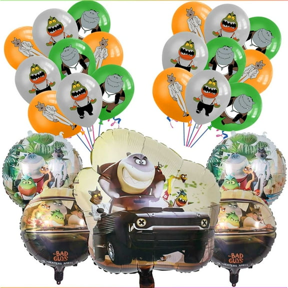 The Bad Guys Balloons Party Supplies Decor Set Decorations Kit Fans Birthday