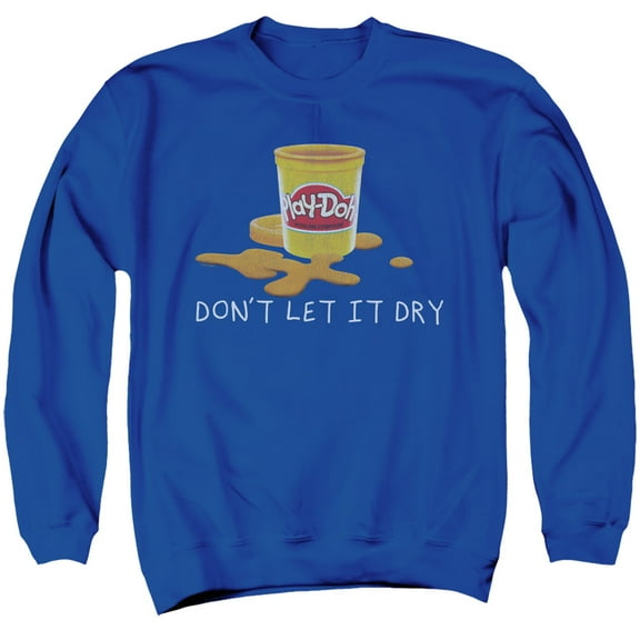 Play Doh Dry Out Adult Crewneck Sweatshirt Royal Blue