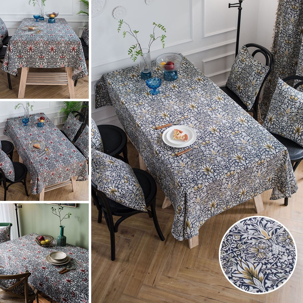 Color Butterfly Rectangle Tablecloth Wrinkle Resistant Table Cloths Spillproof Dust-Proof Washable Table Cover for Kitchen Dinning 54 x 72 Inch 