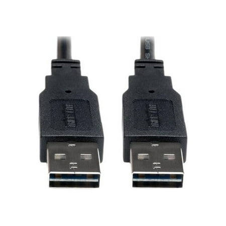 UPC: 0037332179395 | Tripp Lite Universal Reversible USB 2.0 A-Male to A-Male Cable – 6ft