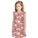 thumbnail image 1 of Fotbe Cartoon Chicken Vestido de Dormir para Niñas de 3 a 10 Años, Mangas Cortas, Estilo Princesa, Pijama Camisón con Mangas Voladas-X-Large, 1 of 6