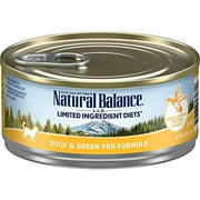 Limited Ingredient Diet | Adult Grain-Free Wet Cat Food | Protein Options Include Duck, Chicken or Salmon | 5.5-oz. Cans (Pack of 24)