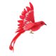 thumbnail image 4 of Pájaros de Plumas de Espuma Artificial Adorno de Manualidades de Bricolaje Jardín de Decoración de Césped Artesanía de árboles de Navidad Cola roja Soledad Pájaro artificial, 4 of 7