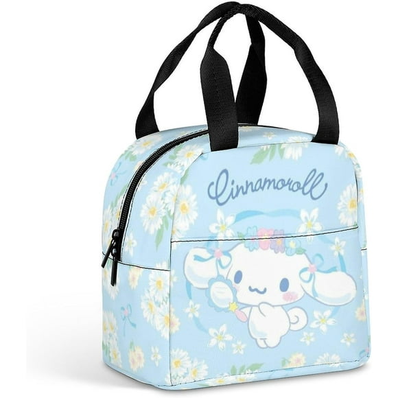 Cinnamoroll Lunch Bag, Cool, Stylish, Thermal, Cute, Insulated Lunch Bag, Character Drawstring Lunch Bag, Insulated Bag, Lunch Bag, Lunch Box, Eco Bag, Includes Pockets